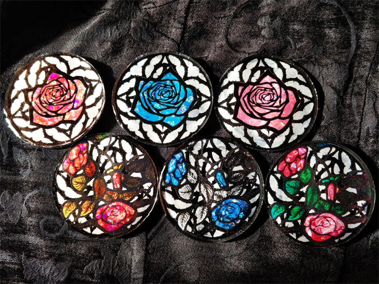 Decorative Rose Coasters
