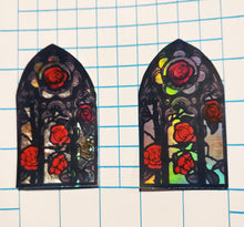 Load image into Gallery viewer, Holographic Window to the Rose Garden Stickers